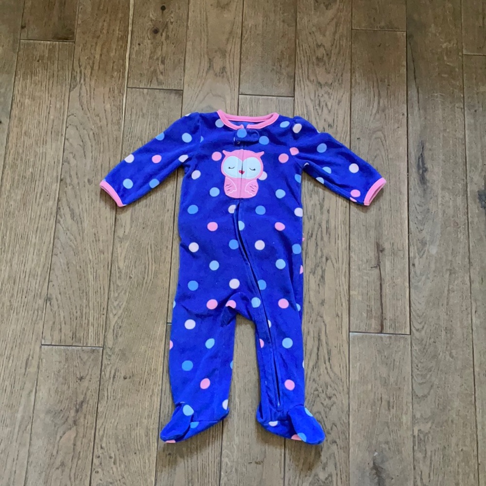 Carter's Blue and Pink Polka Dot Kids Pajamas. MUST BUNDLE.